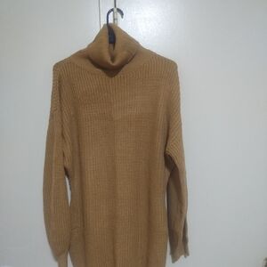 Solid Camel Knit Pullover